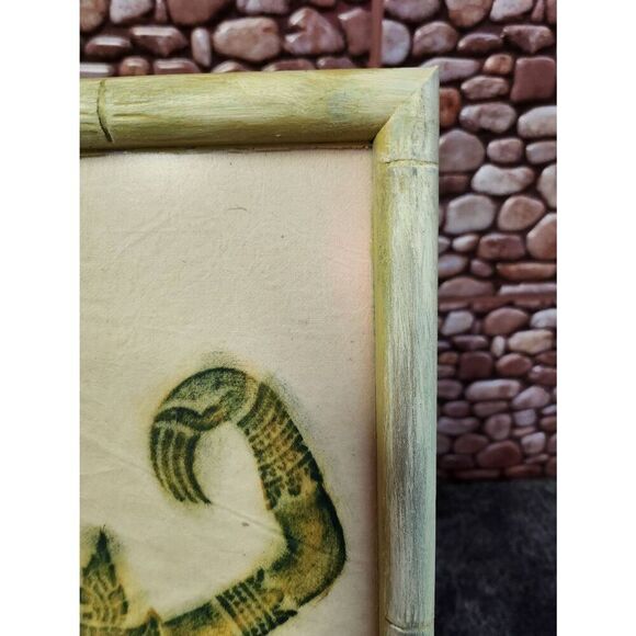 Vintage Temple Rubbing Siam Thai  Framed Picture Art - Picture 8 of 9